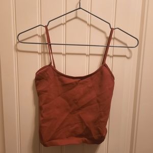 Rust Orange Strapy Crop Top